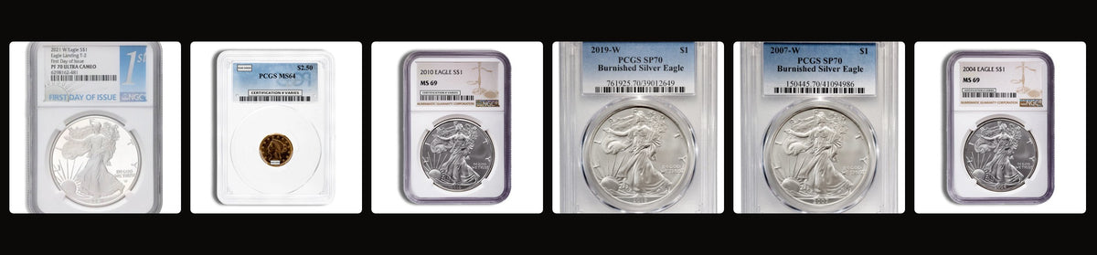 NGC and PCGS graded coins sold by Sierra Gold Exchange
