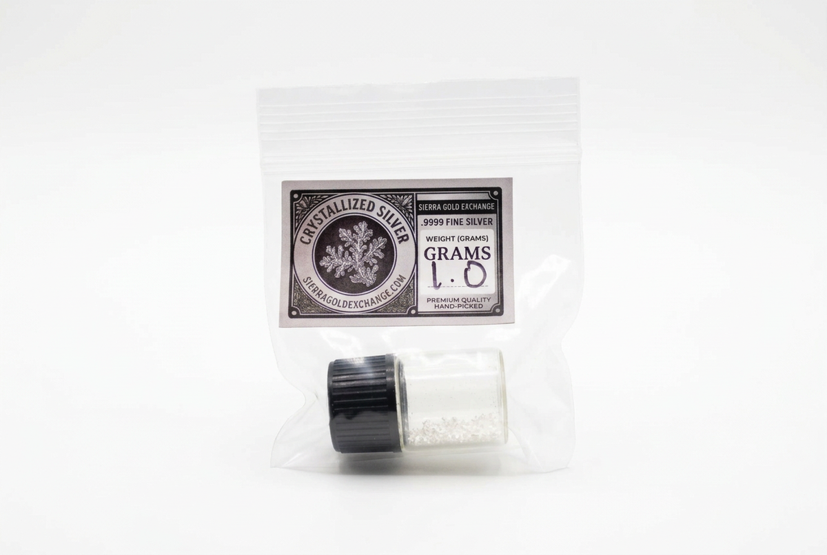 1 gram Crystallized Silver - Vial