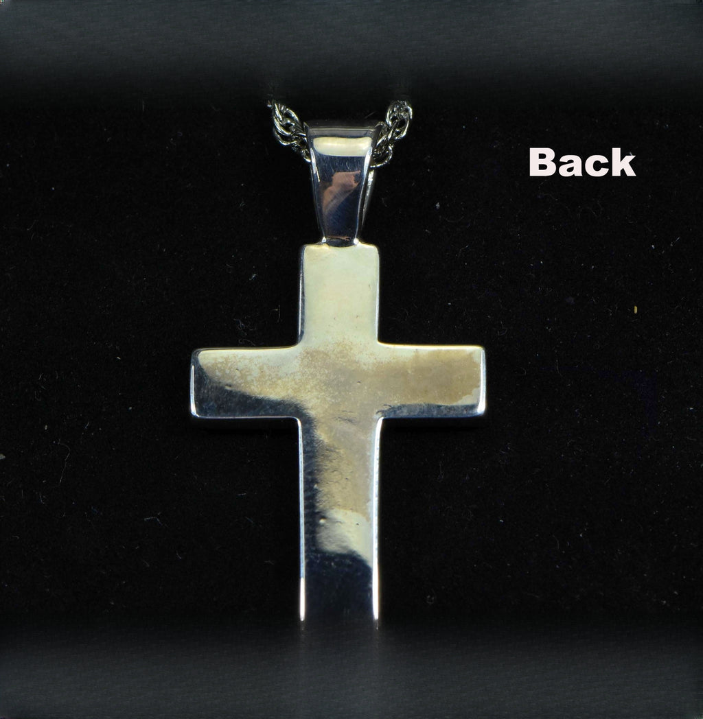 Gold Nugget Cross - Sterling Silver - PCR21NSS - Hand Made "Orocal" Jewelry