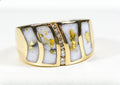 Gold Quartz Women's Ring "Orocal" RLDL58D15Q Genuine Hand Crafted Jewelry - 14K Gold Casting