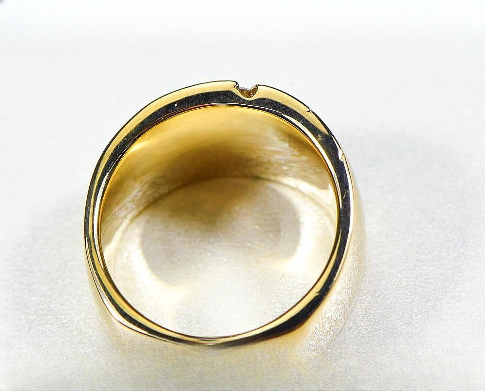 Gold Quartz Women's Ring "Orocal" RLDL58D15Q Genuine Hand Crafted Jewelry - 14K Gold Casting