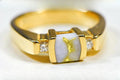 Gold Quartz Women's Ring "Orocal" RL842D10Q Genuine Hand Crafted Jewelry - 14K Gold Casting