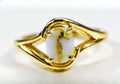 Gold Quartz Women's Ring "Orocal" RL1135Q  Genuine Hand Crafted Jewelry - 14K Gold Casting