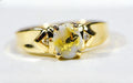 Gold Quartz Women's Ring "Orocal" RL736D3Q Genuine Hand Crafted Jewelry - 14K Gold Casting