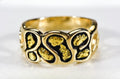Gold Nugget Men's Ring "Orocal" RM515 Genuine Hand Crafted Jewelry - 14K Casting