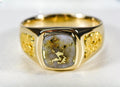 Gold Quartz Ring "Orocal" RM674Q Genuine Hand Crafted Jewelry - 14K Gold Casting