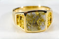 Gold Quartz Ring "Orocal" RM747Q Genuine Hand Crafted Jewelry - 14K Gold Casting