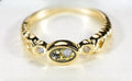 Gold Quartz Women's Ring "Orocal" RL691D5Q Genuine Hand Crafted Jewelry - 14K Gold Casting