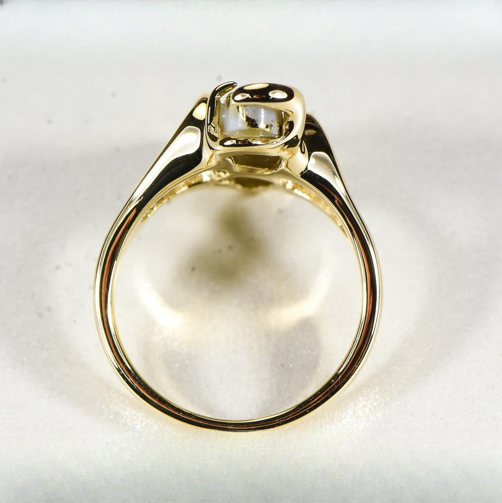 Gold Quartz Women's Ring "Orocal" RL999Q Genuine Hand Crafted Jewelry - 14K Gold Casting