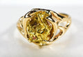 Gold Nugget Women's Ring "Orocal" RL958N Genuine Hand Crafted Jewelry - 14K Casting