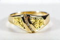Gold Nugget Women's Ring "Orocal" RL1064DN Genuine Hand Crafted Jewelry - 14K Casting
