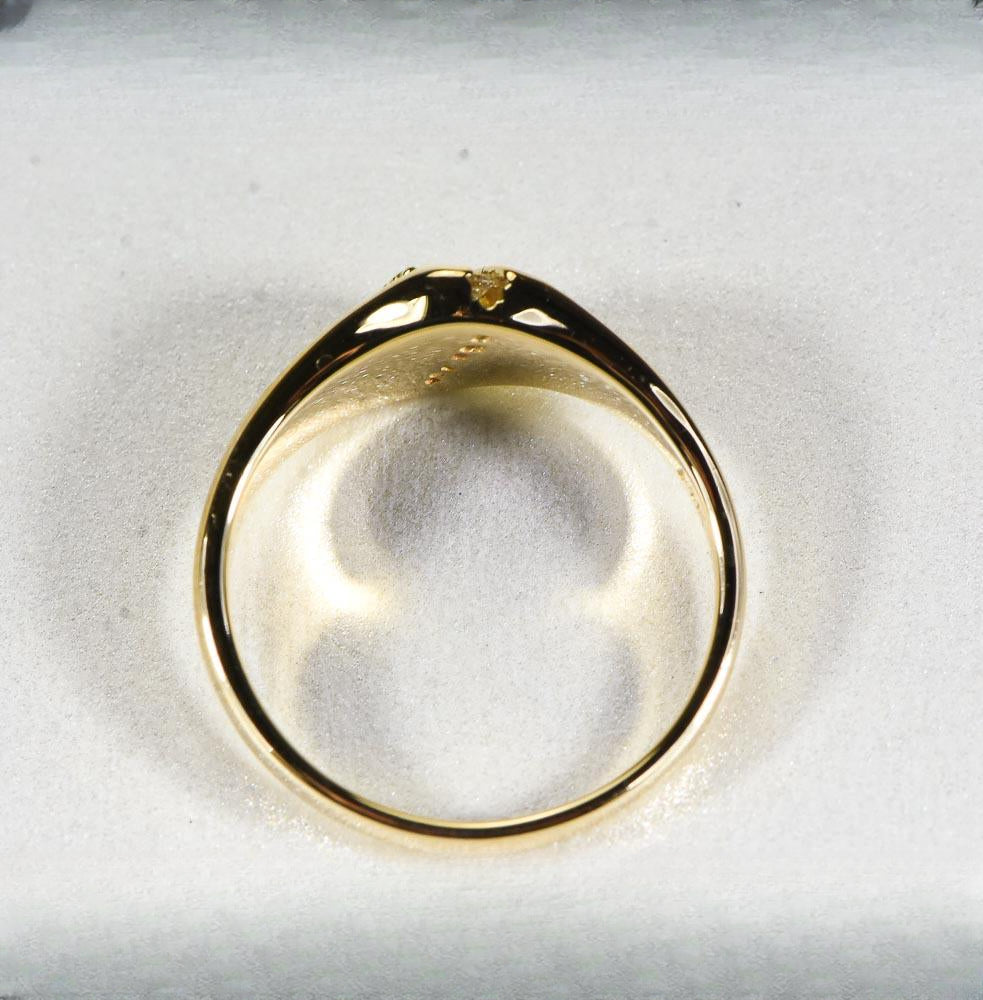 Gold Nugget Women's Ring "Orocal" RL1064DN Genuine Hand Crafted Jewelry - 14K Casting