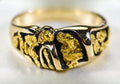 Gold Nugget Women's Ring "Orocal" RL487 Genuine Hand Crafted Jewelry - 14K Casting