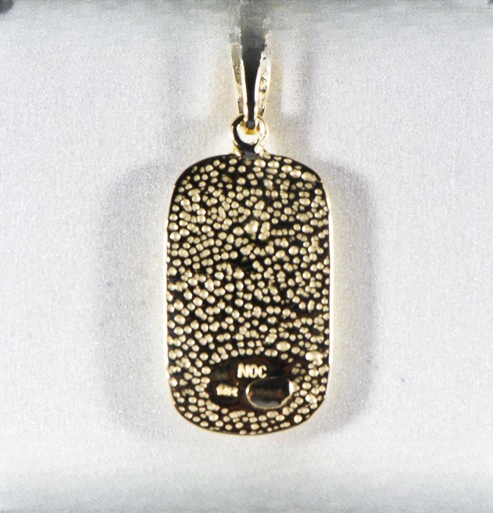 Gold Quartz Pendant "Orocal" PN851DQ Genuine Hand Crafted Jewelry - 14K Gold Yellow Gold Casting