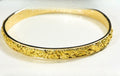 Gold Nugget Bracelet "Orocal" BB8MM Genuine Hand Crafted Jewelry - 14K Gold Casting