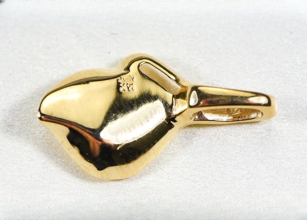 Gold Nugget Pendant "Orocal" PN390 Genuine Hand Crafted Jewelry - 14K Gold Casting