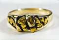 Gold Nugget Men's Ring "Orocal" RM487 Genuine Hand Crafted Jewelry - 14K Casting