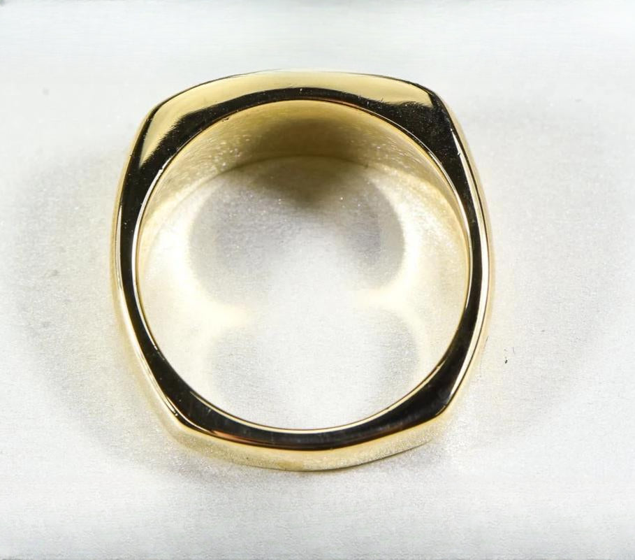 Gold Nugget Men's Ring "Orocal" RM816D10.5 Genuine Hand Crafted Jewelry - 14K Casting