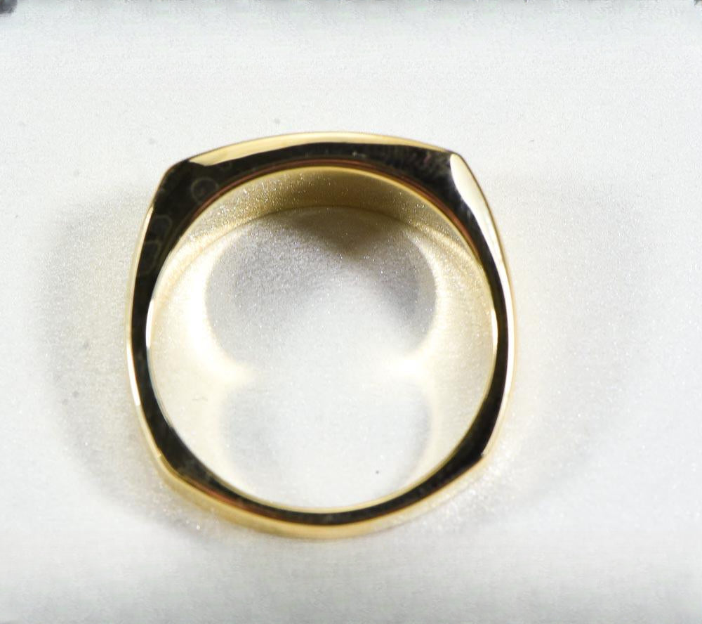Gold Nugget Men's Ring "Orocal" RM817D12N Genuine Hand Crafted Jewelry - 14K Casting