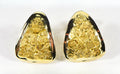 Gold Nugget Earrings "Orocal" EH25 Genuine Hand Crafted Jewelry - 14K Gold Casting