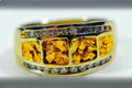 Gold Nugget Women's Ring "Orocal" RL1075DNW Genuine Hand Crafted Jewelry - 14K Casting