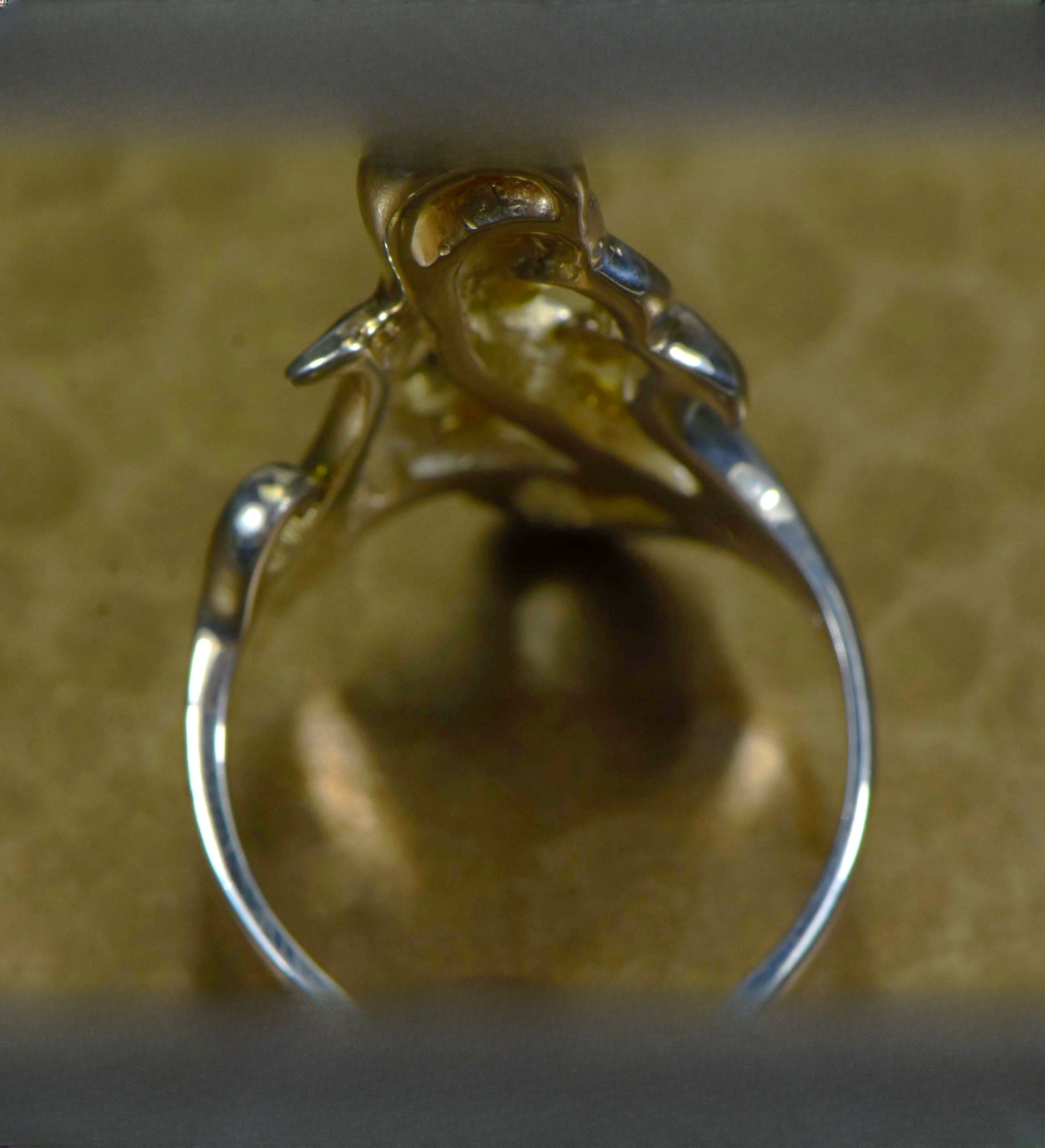 Gold Nugget Women's Ring "Orocal" RL469NSS Genuine Hand Crafted Jewelry