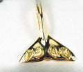 Gold Nugget Pendant Whales Tail "Orocal" PWT101X Genuine Hand Crafted Jewelry - 14K Gold Yellow Gold Casting
