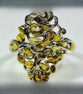 Gold Nugget Women's Ring "Orocal" RL239SS Genuine Hand Crafted Jewelry