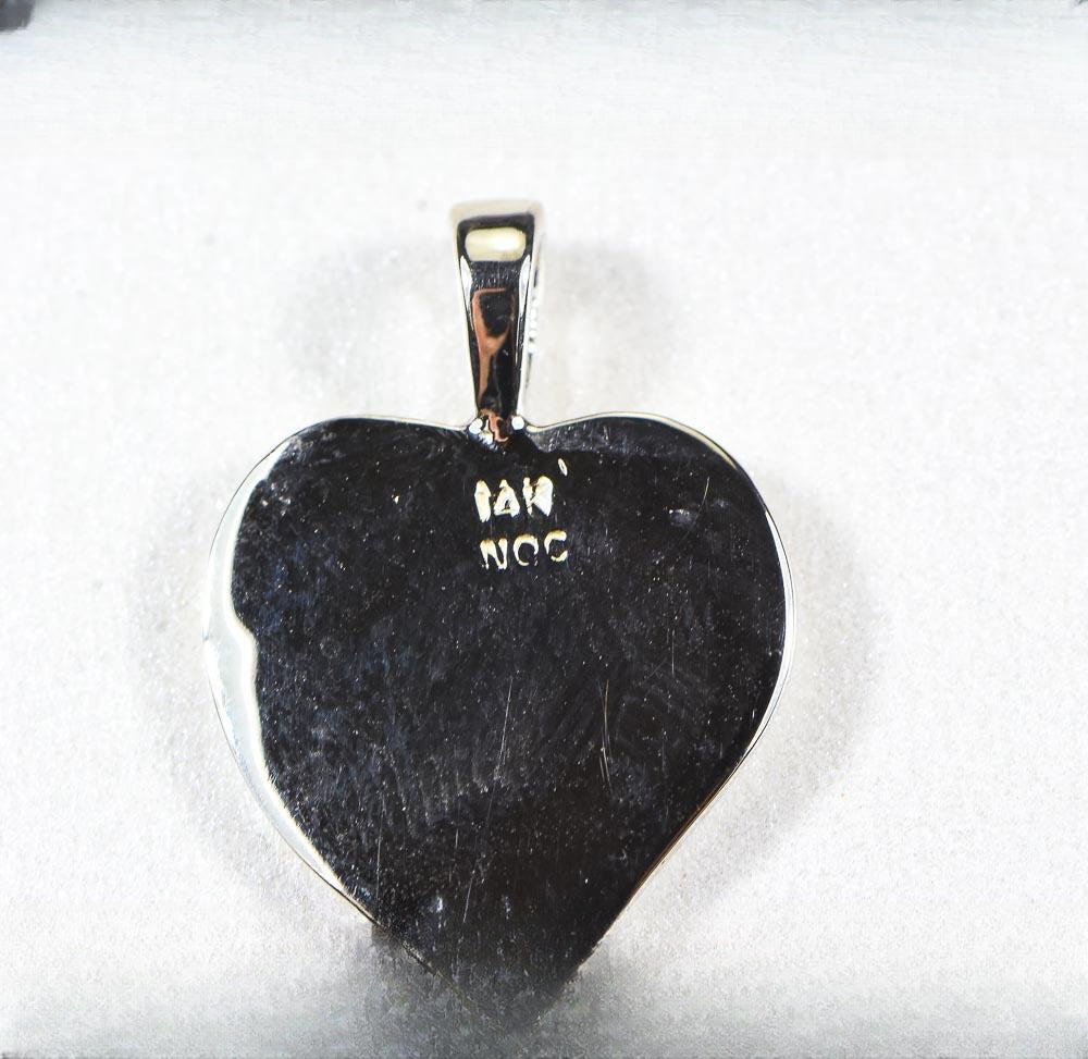 Gold Nugget Pendant "Orocal" PH12W Genuine Hand Crafted Jewelry - 14K Gold White Gold Casting