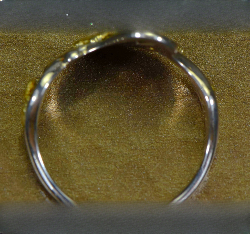 Gold Nugget Women's Ring "Orocal" RL179SS Genuine Hand Crafted Jewelry
