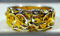 Gold Nugget Men's Ring "Orocal" RM184SS Genuine Hand Crafted Jewelry-Silver