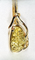 Gold Nugget Pendant "Orocal" PN866NX Genuine Hand Crafted Jewelry - 14K Gold Yellow Gold Casting