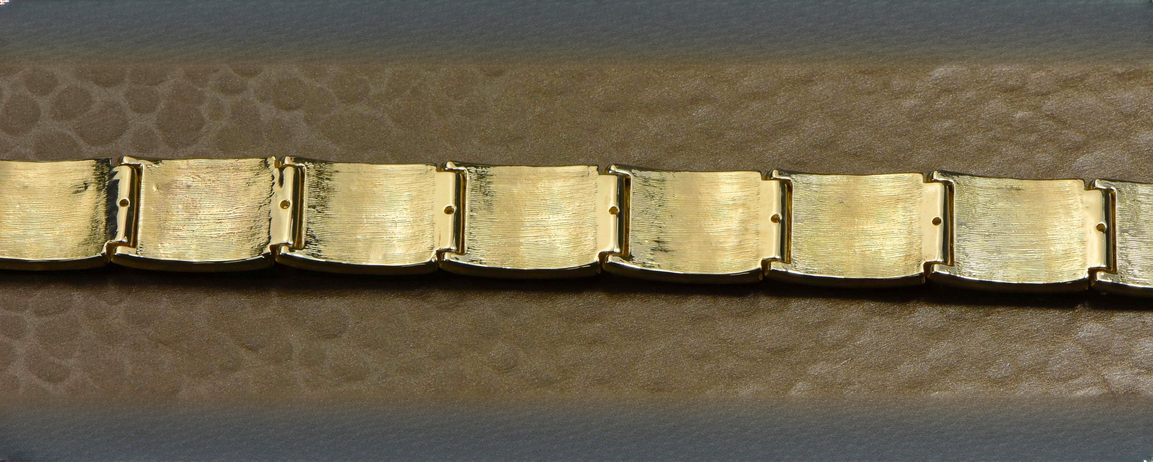 Gold Nugget Bracelet "Orocal" B16MM11L Genuine Hand Crafted Jewelry - 14K Gold Casting