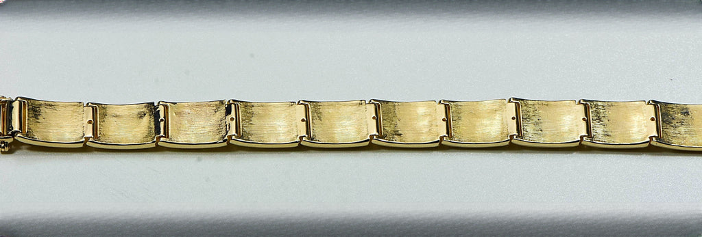 Gold Nugget Bracelet "Orocal" B16MM11L Genuine Hand Crafted Jewelry - 14K Gold Casting