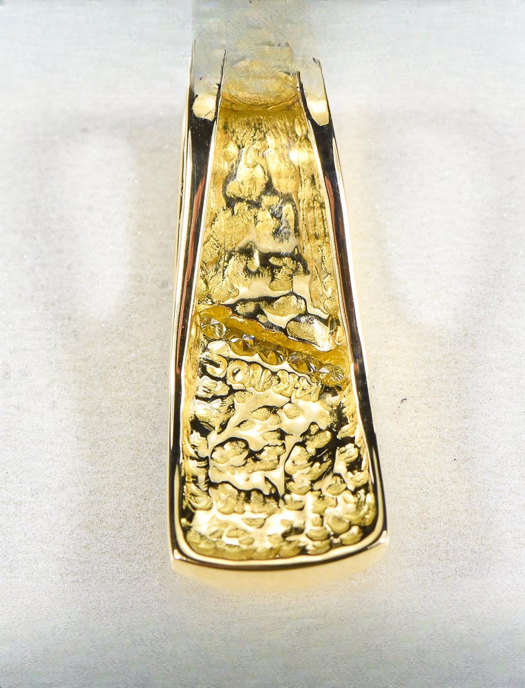 Gold Quartz Pendant  "Orocal" PN798DNQ Genuine Hand Crafted Jewelry - 14K Gold Yellow Gold Casting