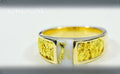 Gold Quartz Ring "Orocal" RLL1359NQ Genuine Hand Crafted Jewelry - 14K Gold Casting