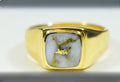 Gold Quartz Ring "Orocal" RM774XNQ Genuine Hand Crafted Jewelry - 14K Gold Casting