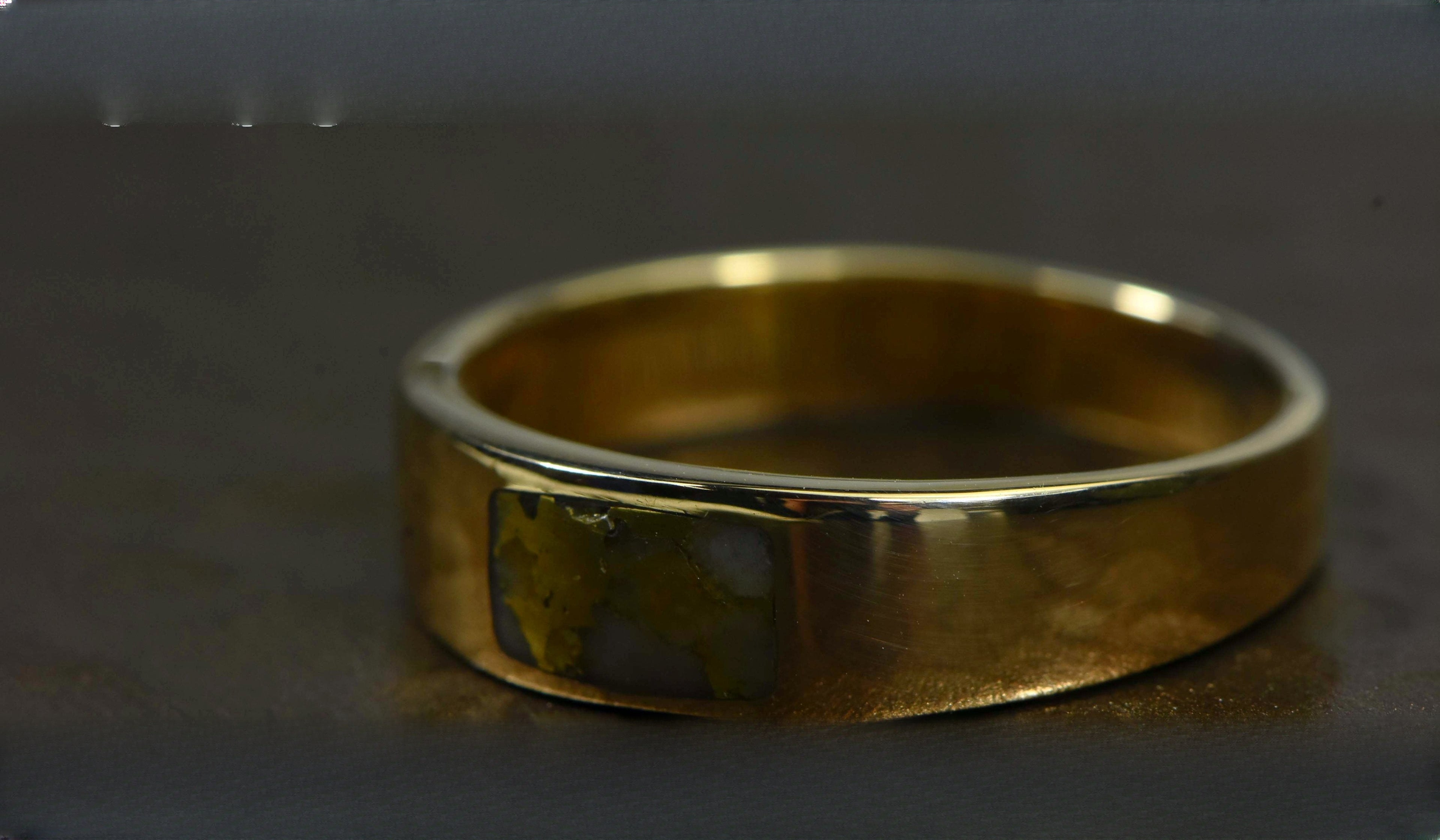 Gold Quartz Ring "Orocal" RM652Q1 Genuine Hand Crafted Jewelry - 14K Gold Casting