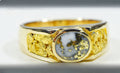 Gold Quartz Ring "Orocal" RM73Q Genuine Hand Crafted Jewelry - 14K Gold Casting