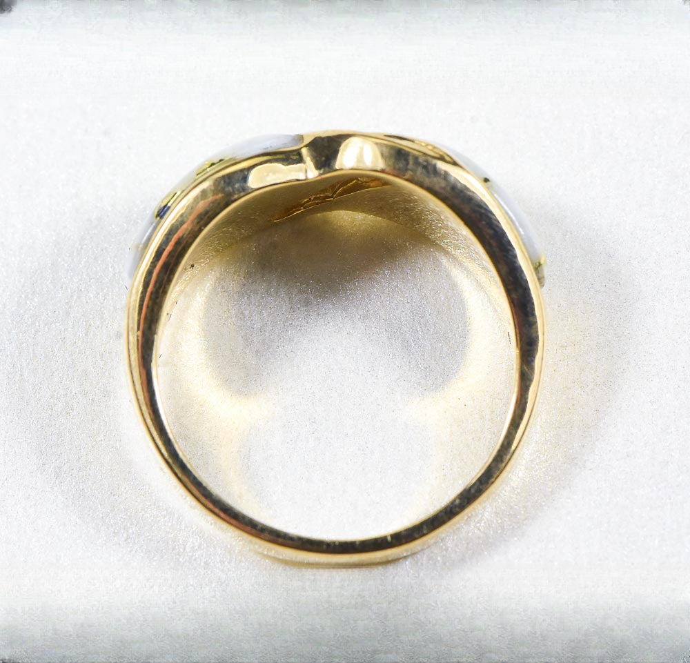 Gold Quartz Ring "Orocal" RL782D15Q Genuine Hand Crafted Jewelry - 14K Gold Casting