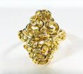 Gold Nugget Women's Ring "Orocal" RL239 Genuine Hand Crafted Jewelry - 14K Gold Casting