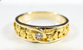 Gold Nugget Women's Ring "Orocal" RL613D10 Genuine Hand Crafted Jewelry - 14K Yellow Gold Casting