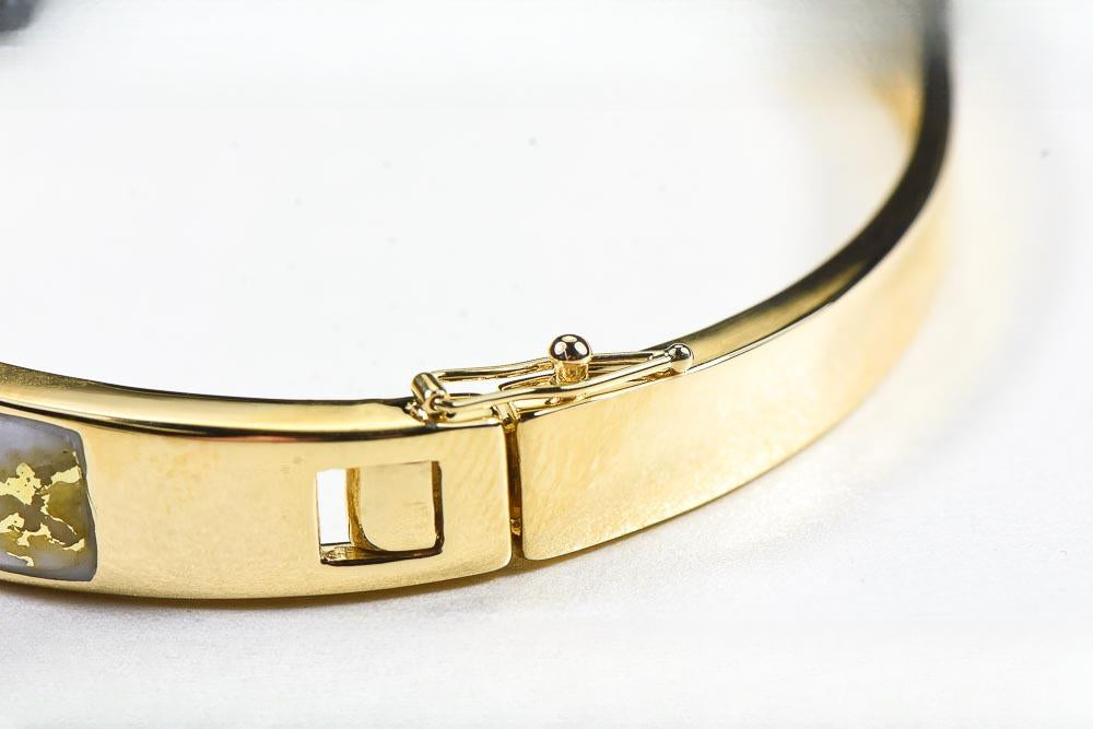 Gold Quartz Bracelet "Orocal" BBDL132D63Q Genuine Hand Crafted Jewelry - 14K Gold Casting