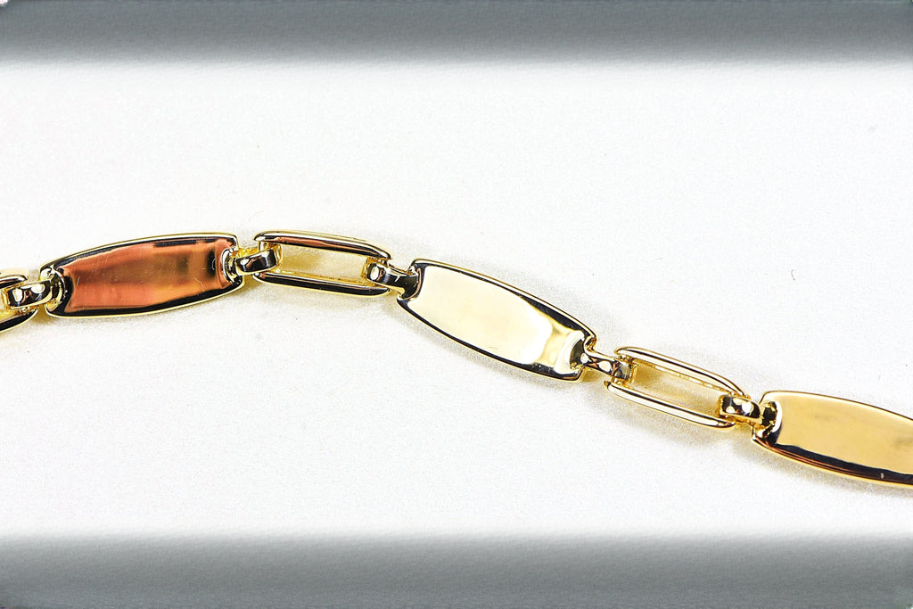 Gold Quartz Bracelet "Orocal" BDLOV5MMNQC59  Genuine Hand Crafted Jewelry - 14K Gold Casting