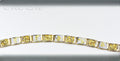 Gold Quartz Bracelet "Orocal" B12MMOLQL11 Genuine Hand Crafted Jewelry - 14K Gold Casting