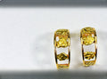 Gold Nugget Earrings "Orocal" EH19 Genuine Hand Crafted Jewelry - 14K Gold Casting
