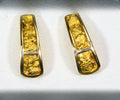 Gold Nugget Earrings "Orocal" EH41N Genuine Hand Crafted Jewelry - 14K Gold Casting