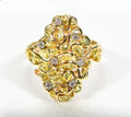 Gold Nugget Women's Ring "Orocal" RL239D14 Genuine Hand Crafted Jewelry - 14K Casting