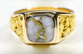 Gold Quartz Ring "Orocal" RM774NQ Genuine Hand Crafted Jewelry - 14K Gold Casting