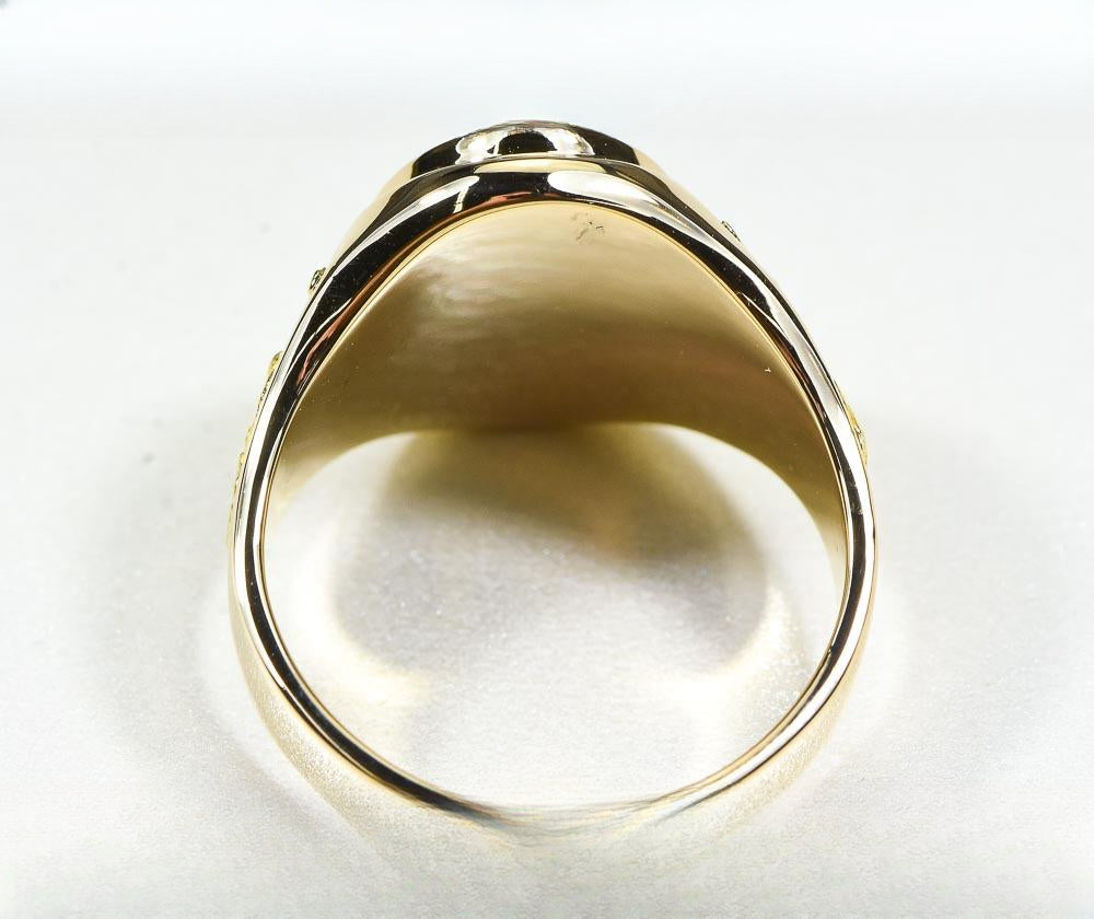 Gold Quartz Ring "Orocal" RM675Q Genuine Hand Crafted Jewelry - 14K Gold Casting